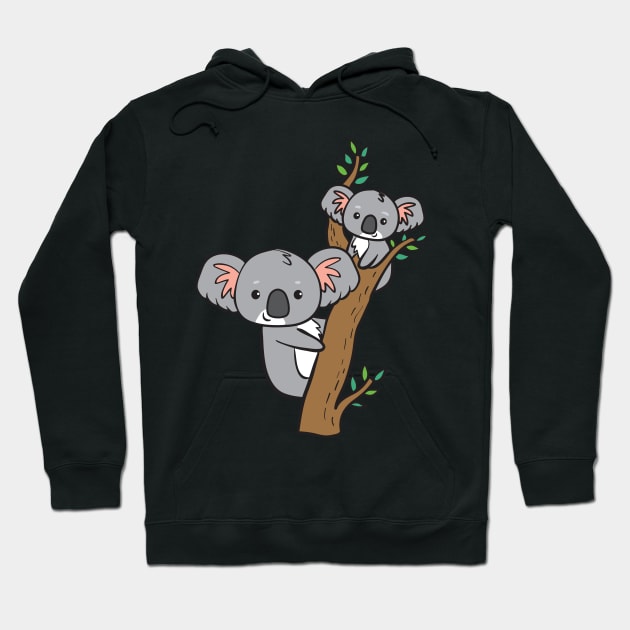 2 Koalas - on tree Hoodie by theanimaldude